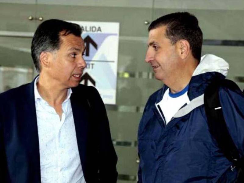 José Ernesto Mejía, secretario de Fenafuth, junto a Jorge Salomón, presidente de la entidad.