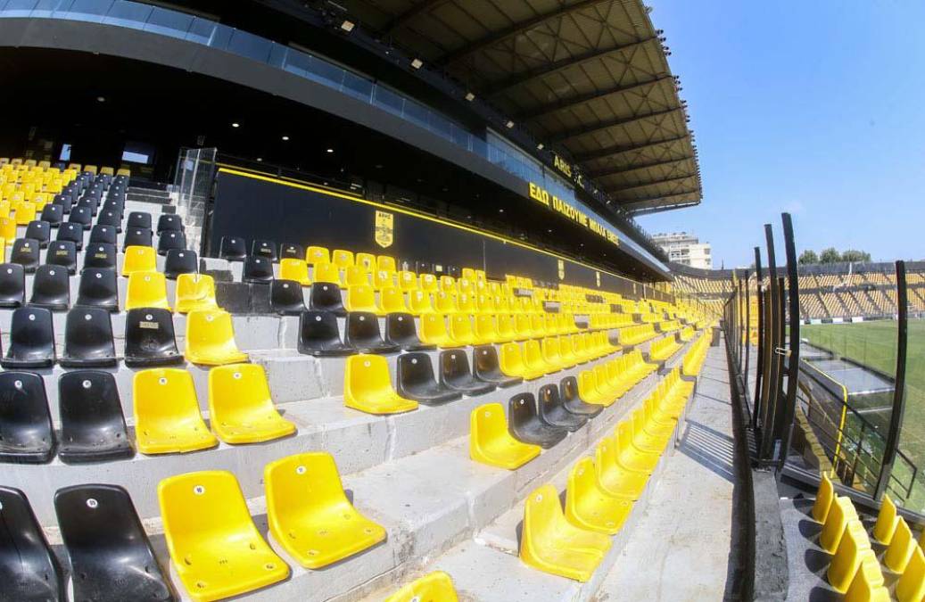 El Kleanthis Vikelidis es el estadio en donde juega como local el Aris Salónica FC, nuevo equipo del hondureño Luis Palma.