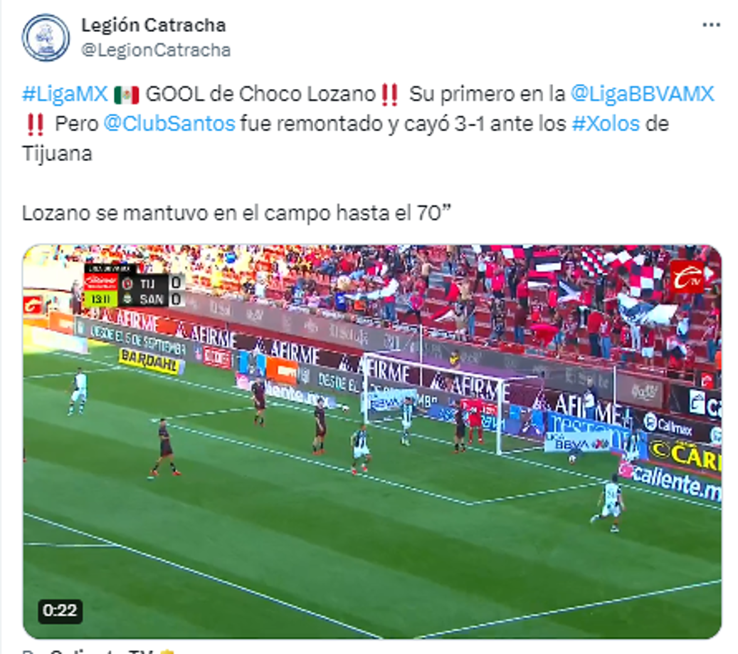 Las redes sociales reaccionaron tras el gol de Choco Lozano en la Liga MX.
