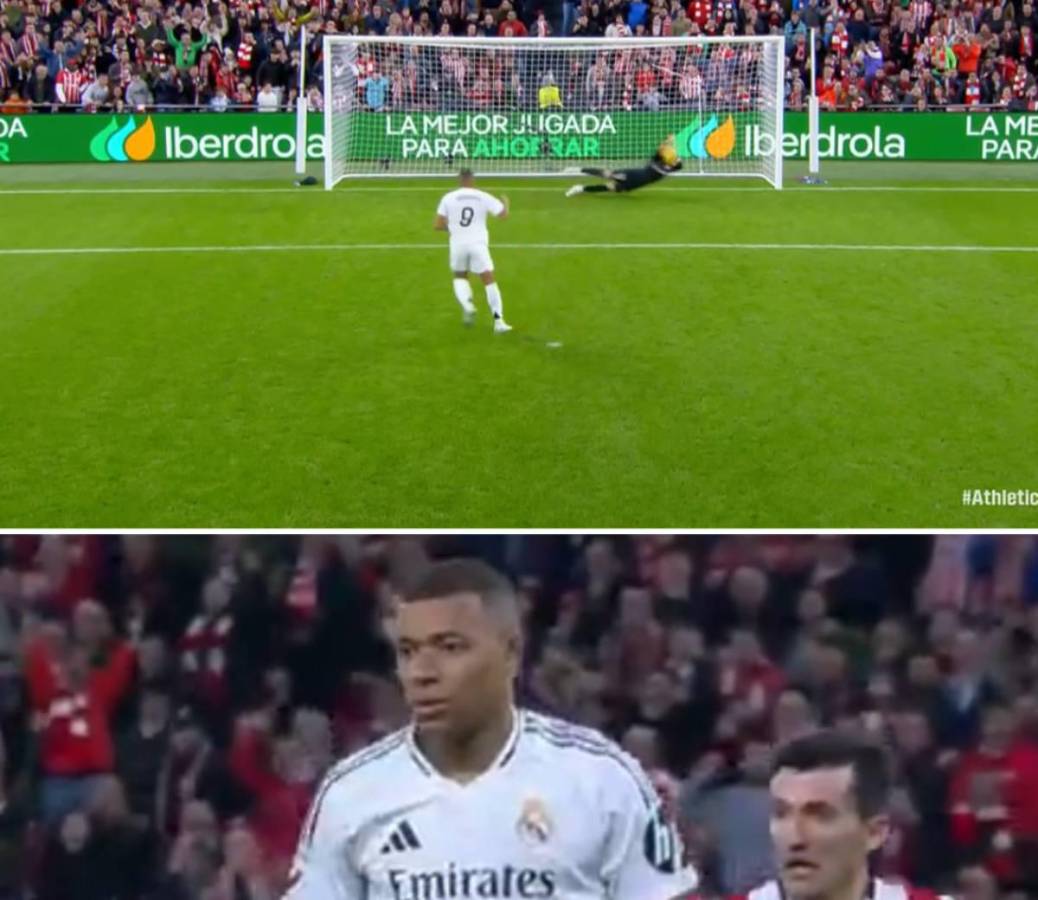 Mbappé falló otro penal como jugador del Real Madrid.