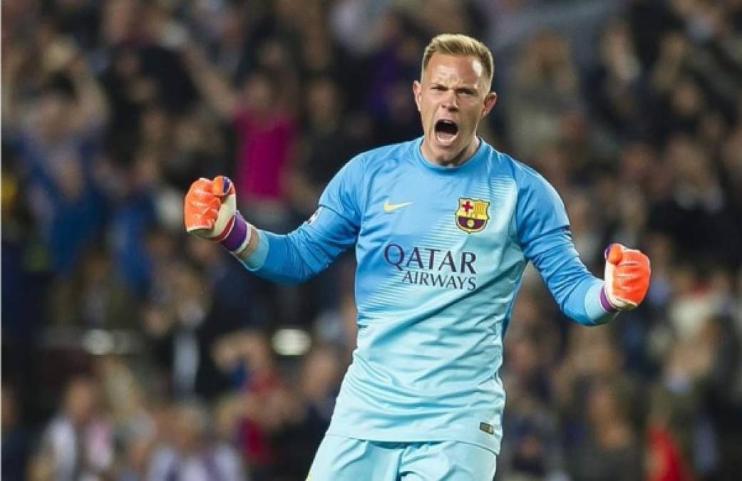 25. Marc-André ter Stegen (27 años) - Portero alemán del FC Barcelona con un valor de mercado de 90 millones de euros. Es el guardameta más caro del momento en el mundo.