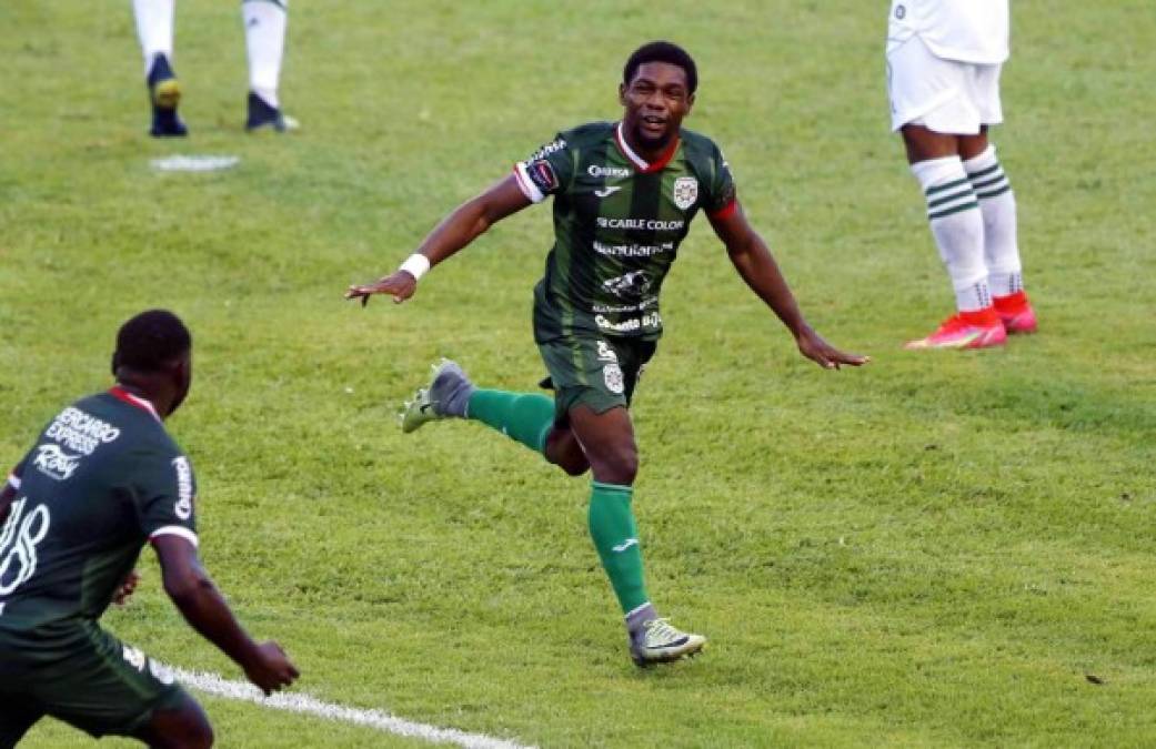 La felicidad de 'Machuca' Ramírez luego de su gol que dio vida al Marathón en la Concachampions.