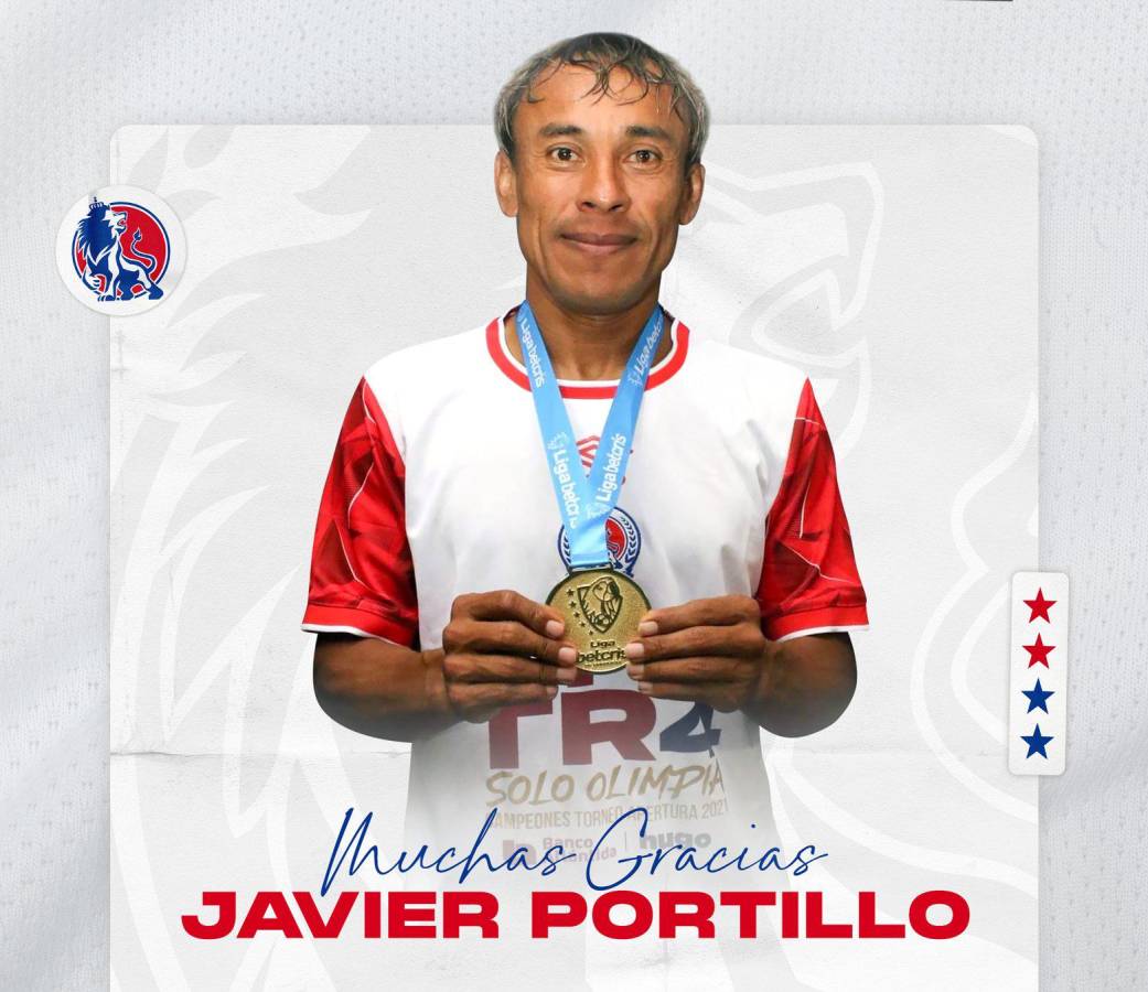 El Olimpia anunció en sus redes sociales la salida de Javier Portillo.