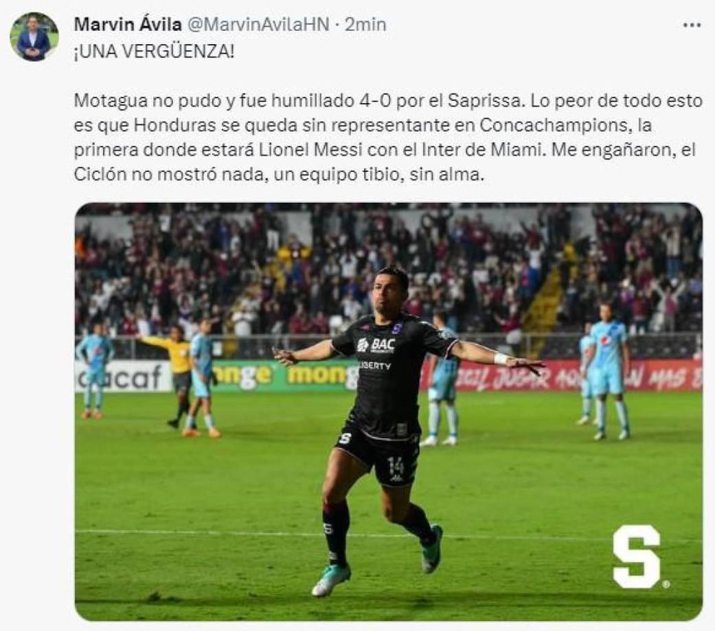 Marvin Ávila señaló que “Motagua lo engañó y lo catalogó como un equipo tibio, sin alma”.