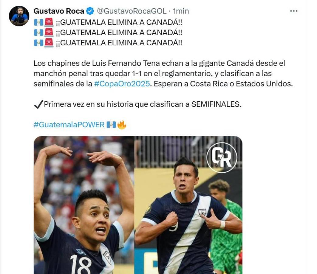 Así reaccionó la prensa a la victoria de Guatemala sobre Canadá en Copa Oro