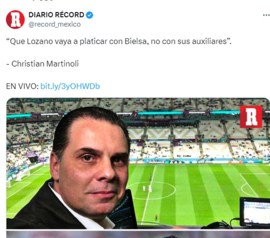 Christian Martinoli le dejó su dardo a Jaime Lozano.