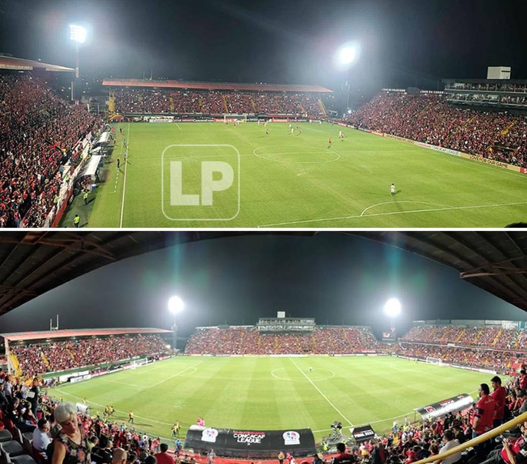 Así lució el estadio Alejandro Morera Soto con un llenazo.
