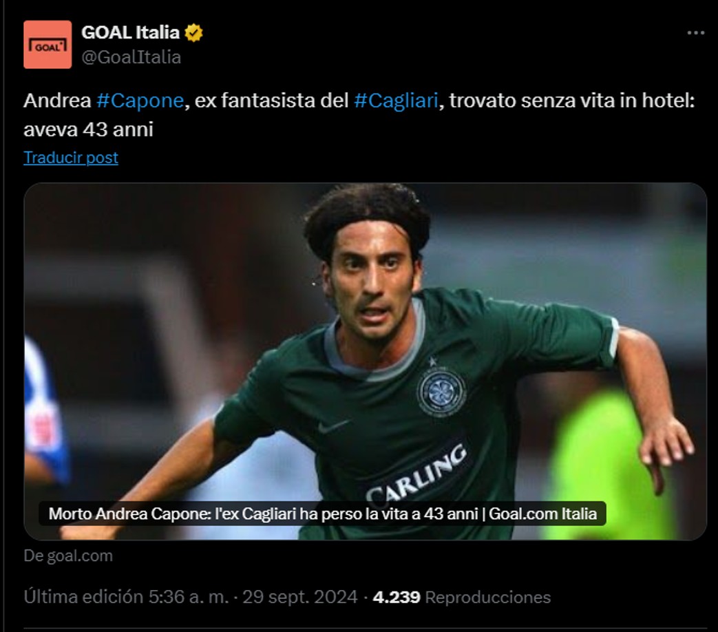 En total jugó 123 partidos, marcó 12 goles y dio 7 asistencias en el Cagliari.