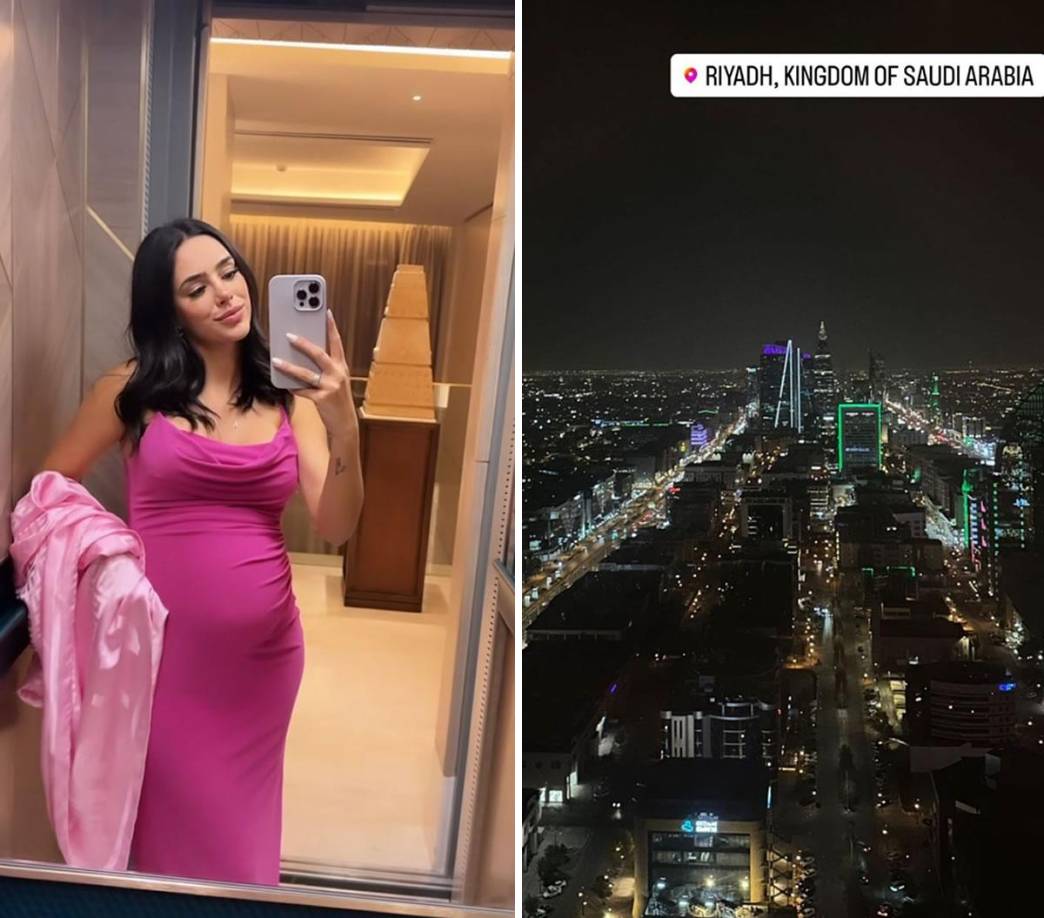 Neymar es acompañado en Riad por su bella novia Bruna Biancardi, quien está esperando un hijo del jugador brasileño.