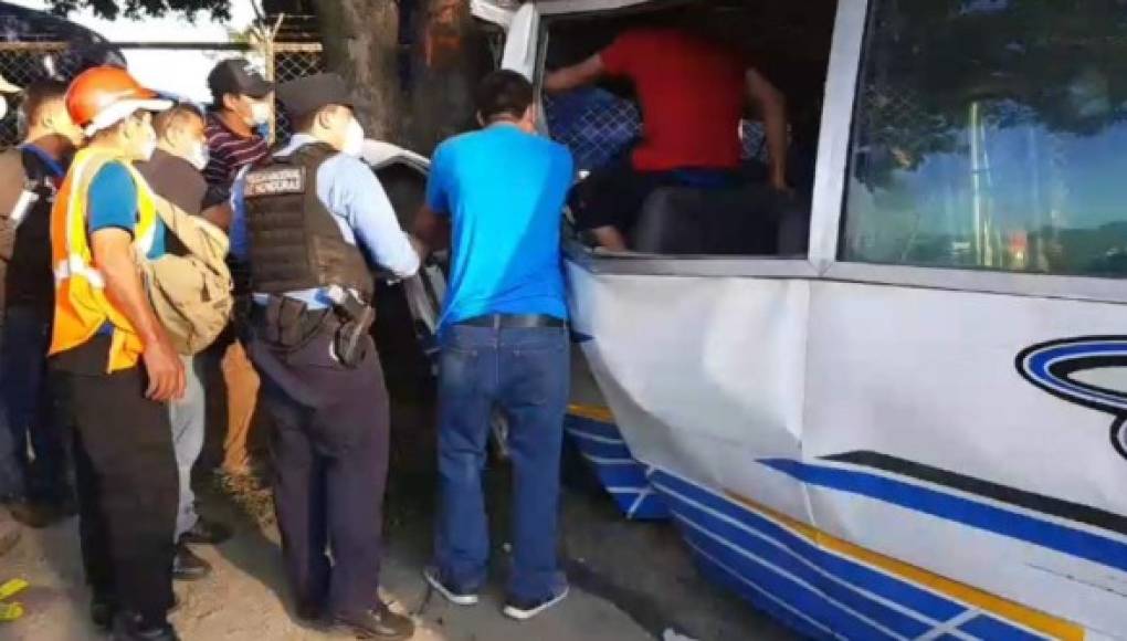 Cinco personas heridas deja un accidente en el bulevar del norte de San Pedro Sula