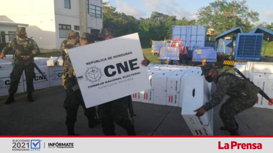 Maletas electorales ya se encuentran en 17 departamentos de Honduras
