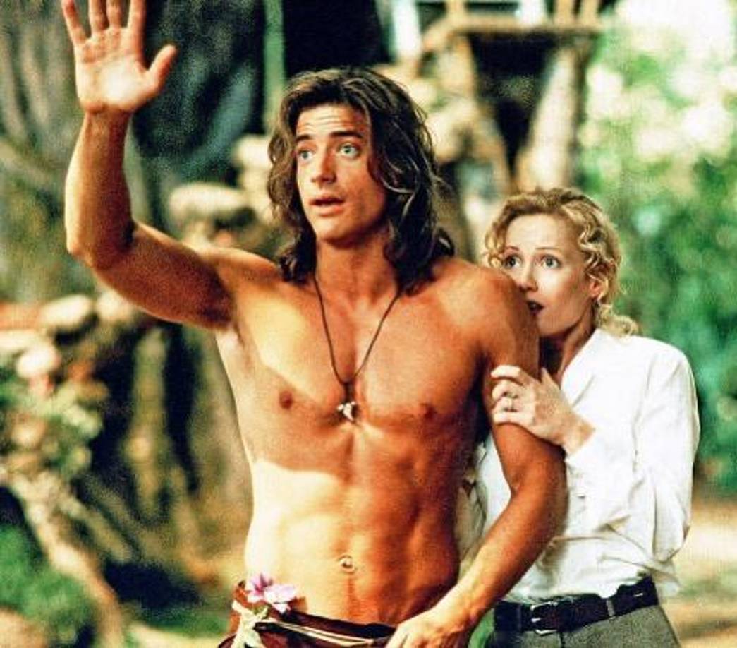 ‘George De La Selva’ (1997), film sobre la figura de Tarzán. Fraser protagonizó esta comedia junto a Leslie Mann. 