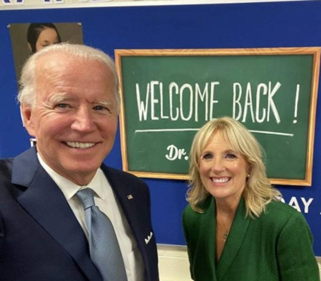 PITTSBURGH, PA - NOVEMBER 02: Dr. Jill Biden speaks in support of her husband Democratic presidential nominee Joe Biden during a drive-in campaign rally at Heinz Field on November 02, 2020 in Pittsburgh, Pennsylvania. One day before the election, Biden is campaigning in Pennsylvania, a key battleground state that President Donald Trump won narrowly in 2016. Drew Angerer/Getty Images/AFP