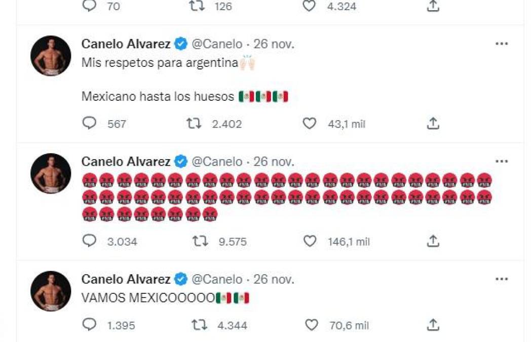 Luego de finalizado el partido que Argentina le ganó 2-0 a México, hasta felicitó a la Albiceleste.,