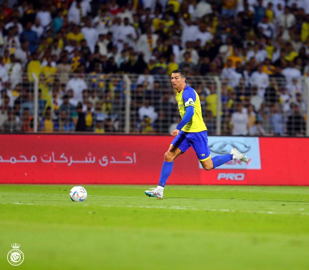 La carrera de Cristiano Ronaldo para firmar su doblete en el partido.