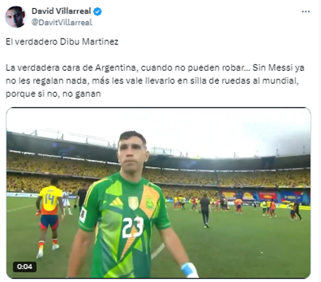 “El verdadero Dibu Martínez”, son otros de los comentaros en redes sociales.