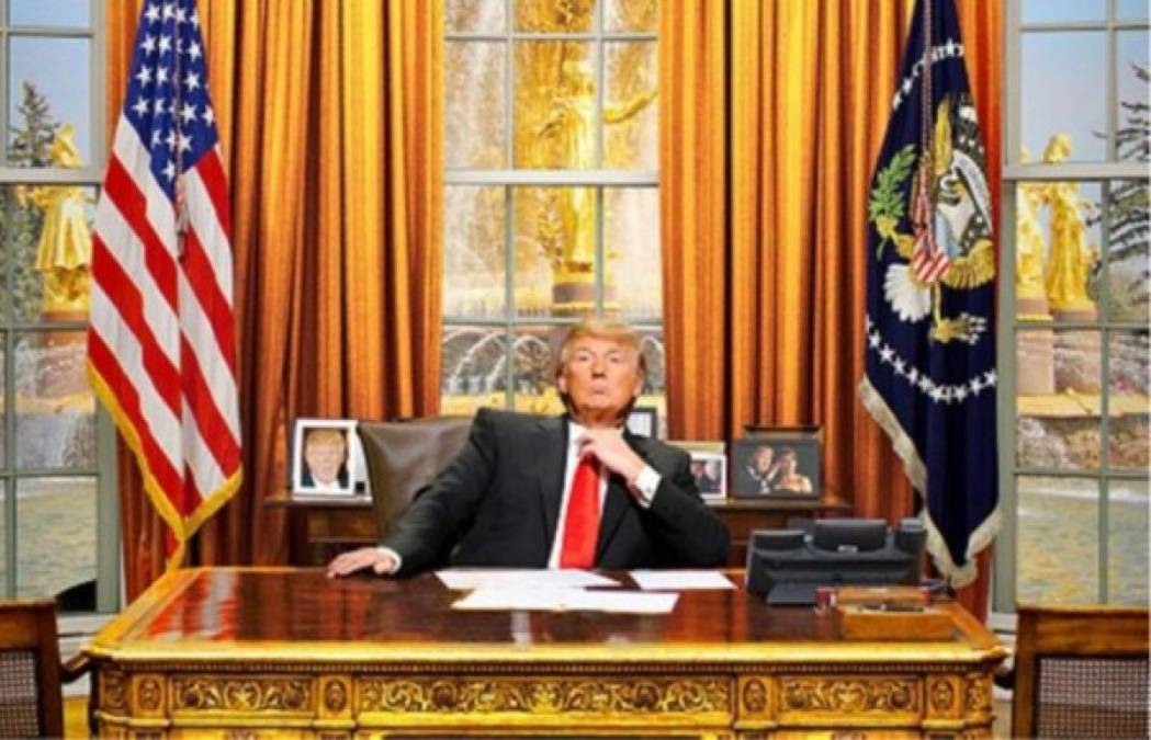 Así visualizan a Donald Trump en la Casa Blanca.