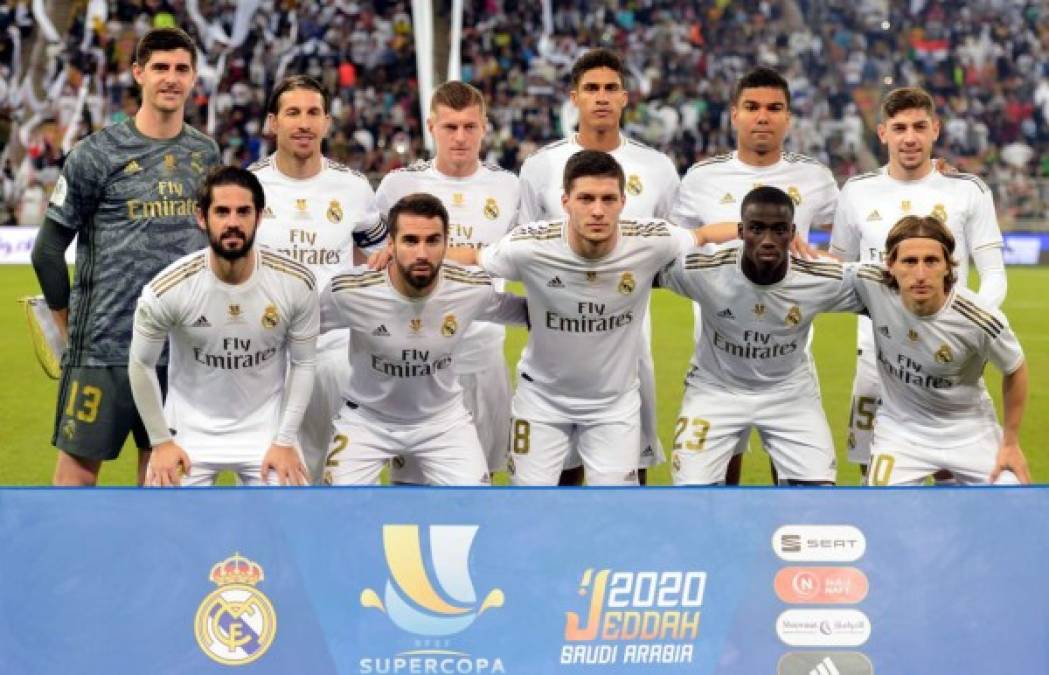 El 11 titular del Real Madrid posando previo al partido contra el Atlético.