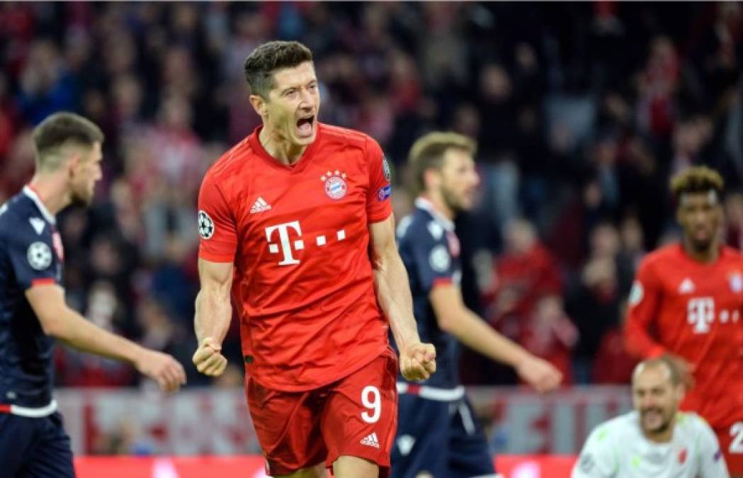 Robert Lewandowski marcó un gol en el triunfo del Bayern Múnich (3-0) sobre el Estrella Roja de Belgrado.