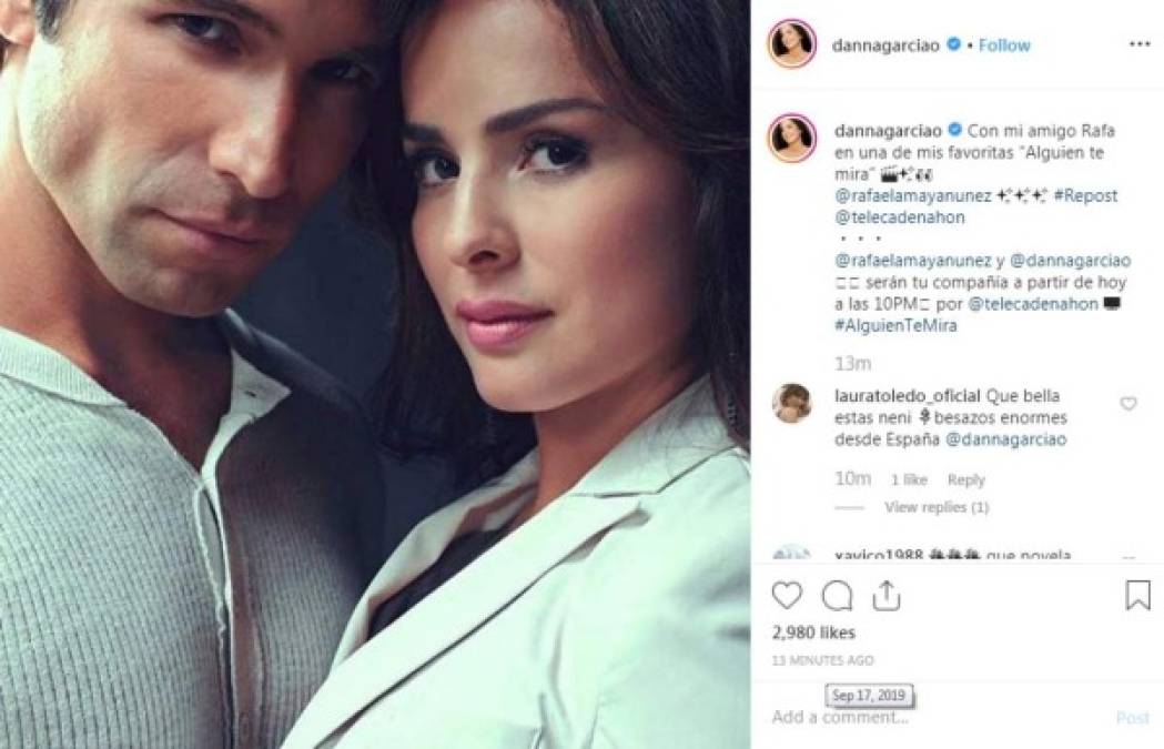 Este 17 de septiembre la actriz quiso hacer referencia a su nuevo proyecto junto a Rafael Amaya compartiendo una foto antigua de ambos cuando trabajaron en la novela 'Alguien te mira'.<br/>