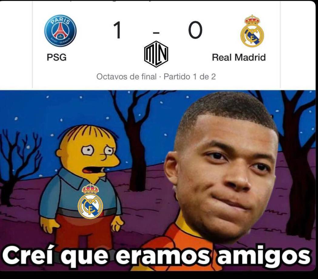 Mbappé y Messi protagonistas: Los mejores memes que dejó el PSG vs Real Madrid