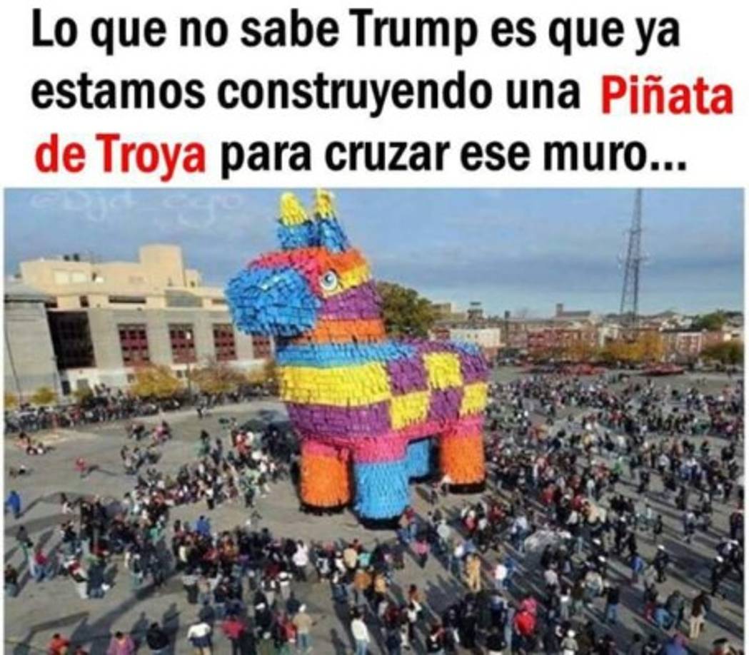 Pero los usuarios en las redes ya encontraron 'la solución' al muro...