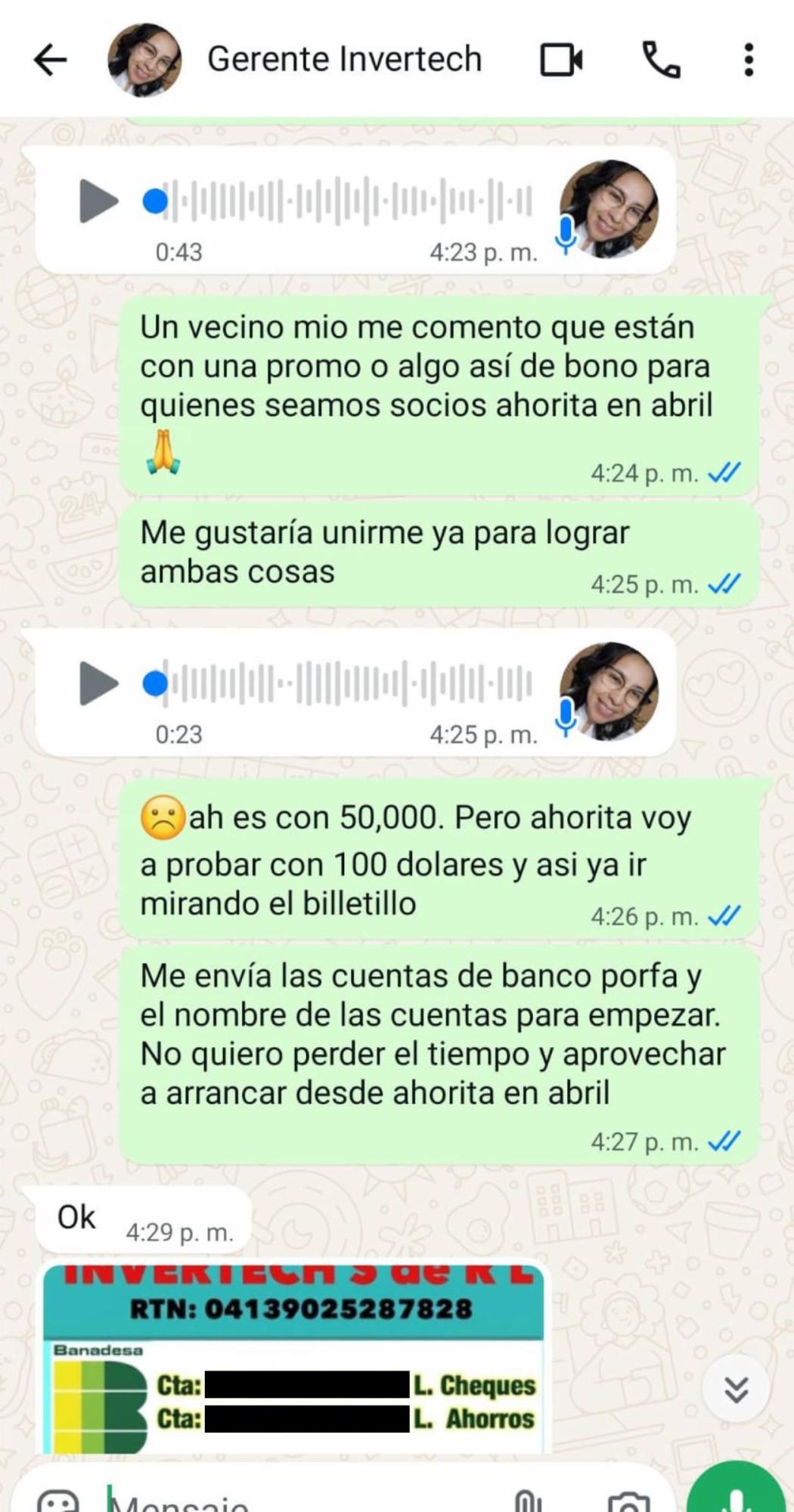 Nos infiltramos en Invertech: pagamos L2,700 y así operan antes de desaparecer