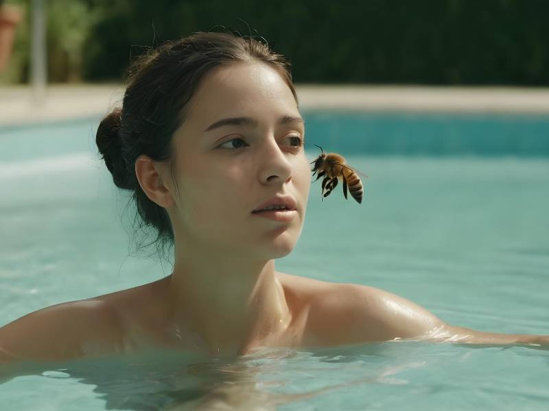 Si un insecto se le acerca, no se desespere, aléjese despacio y no lo agreda porque podría picarle más rápido.