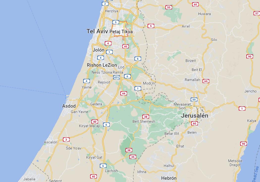 $!Petaj Tikva está muy cerca de Tel Aviv, capital política de Israel.