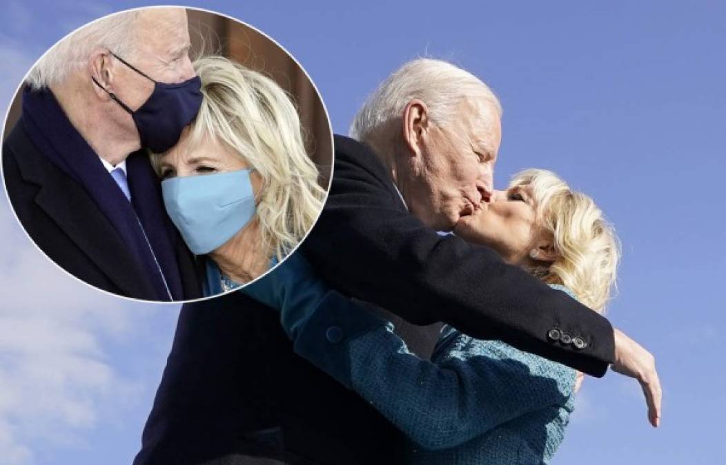 Escenas tiernas, románticas y espontáneas protagonizó la pareja presidencial de Estados Unidos, Joe y Jill Biden, durante la ceremonia de investidura. Imágenes que envían un mensaje amor y paz al mundo.