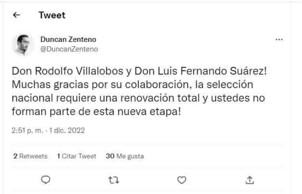 Algunos periodistas de Costa Rica piden la salida de Luis Fernando Suárez tras la eliminación de la escuadra tica del Mundial de Qatar 2022.
