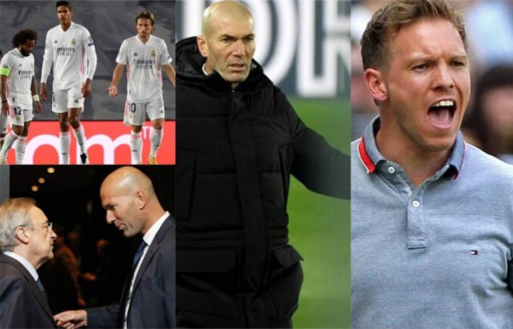 Zinedine Zidane se encuentra en la cuerda floja tras la irregular campaña del Real Madrid y medios internacionales han revelado la lista de los entrenadores que podrían reemplazarle.