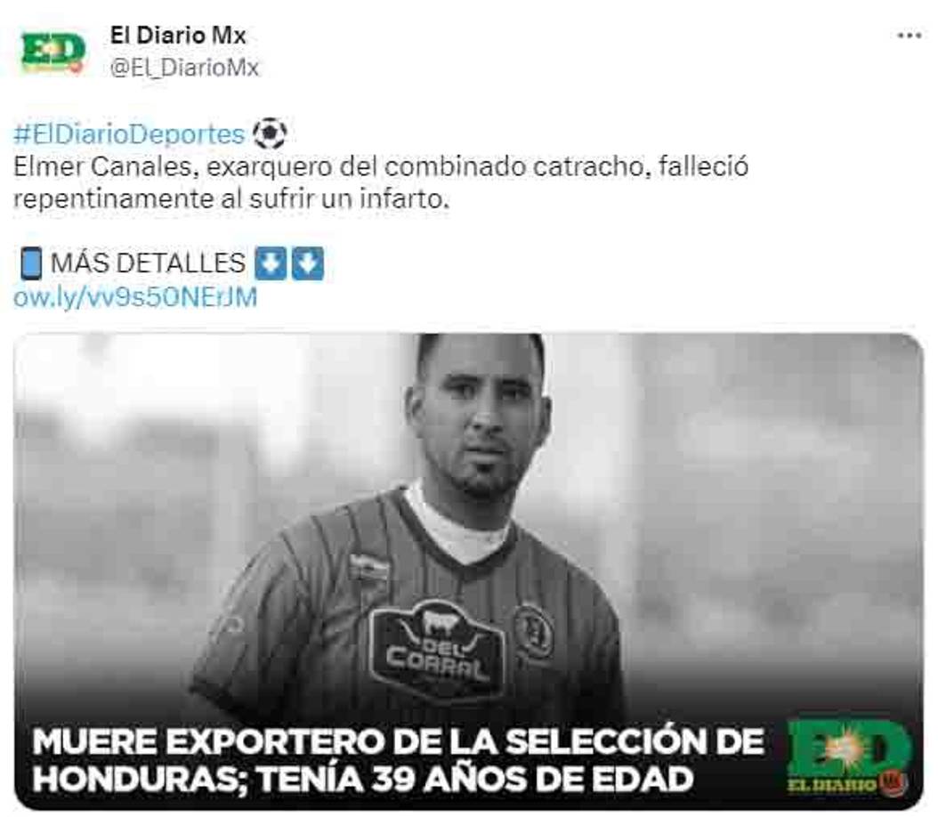 Medios internacionales se pronunciaron sobre el fallecimiento de Elmer Canales.