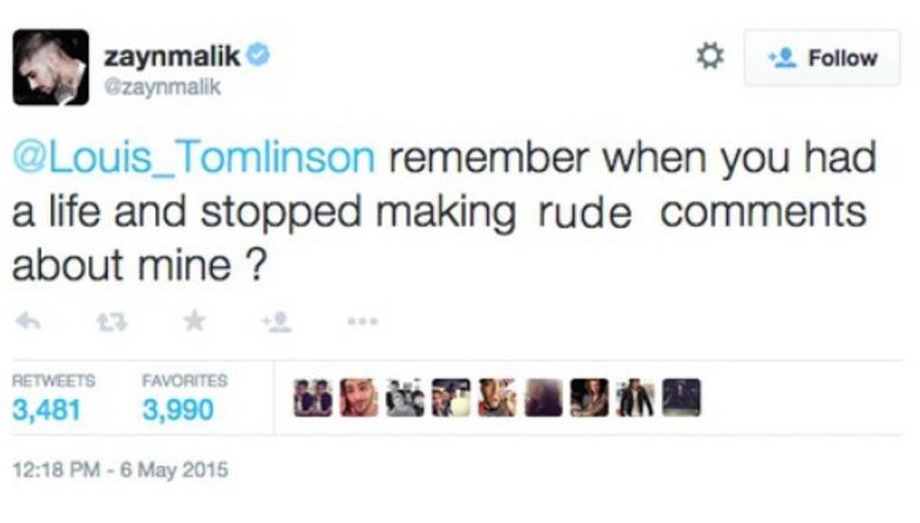 La pelea de Zayn Malik y Louis Tomlinson