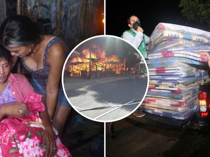 Esta viernes por la mañana, el alcalde Roberto Contreras y equipos municipales llegaron el bordo de Los Naranjos, sector Los Cármenes, para apoyar a las familias afectadas por el incendio que se registró ayer en horas de la tarde.