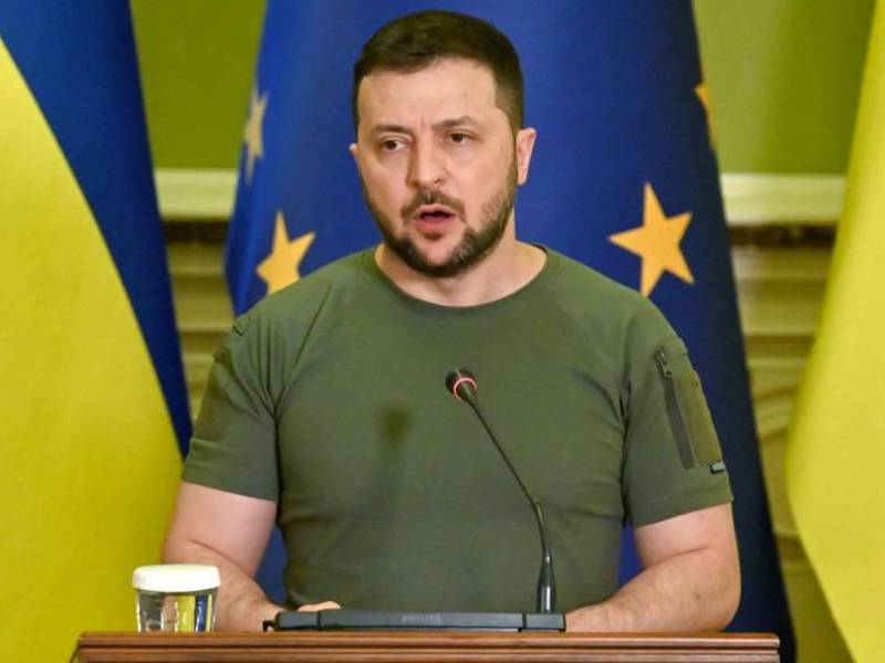 Presidente de Ucrania, Volodímir Zelenski.