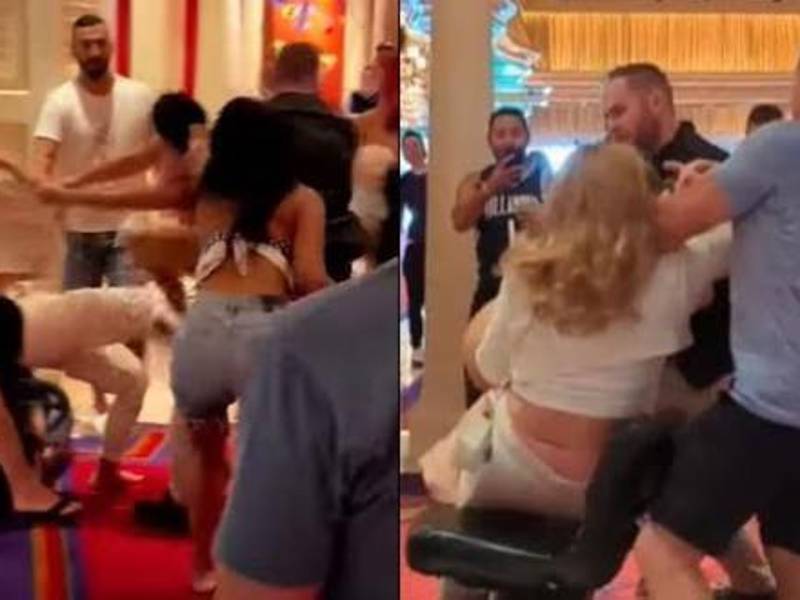 Video: Mujeres se pelean por un hombre casado en un hotel