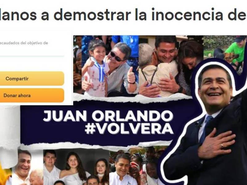 Campaña de la familia del expresidente de Honduras, Juan Orlando Hernández.