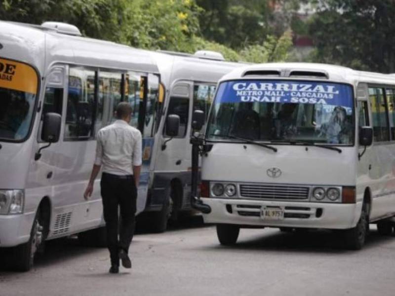 Imagen del transporte público en Honduras.
