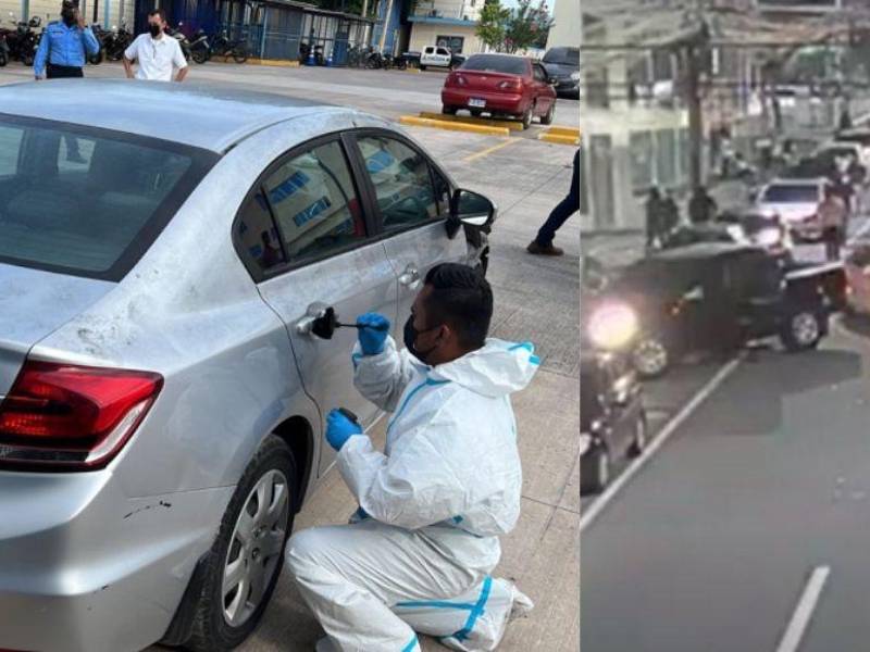 El Honda Civic fue inspeccionado en las instalaciones de la DPI.