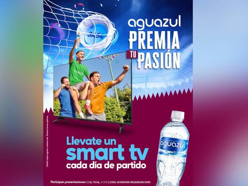 Una vez más, Aguazul premia a sus consumidores con esta promoción mundialista.