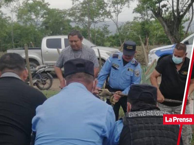 La exhumación se desarrolló en el cementerio de la aldea Subirana, en Santa Cruz de Yojoa. Fotografía: MP Honduras.