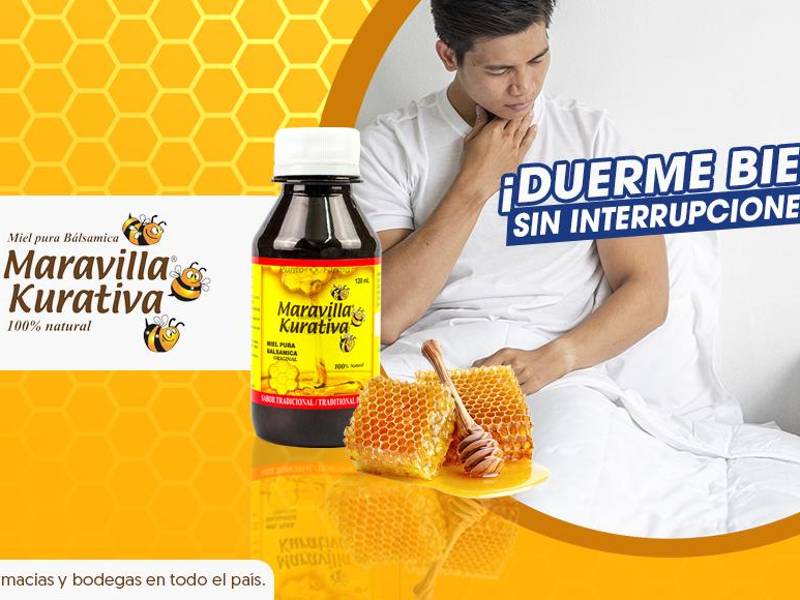 Maravilla Kurativa es una miel balsámica que ayuda a aliviar los malestares de tos y gripe.