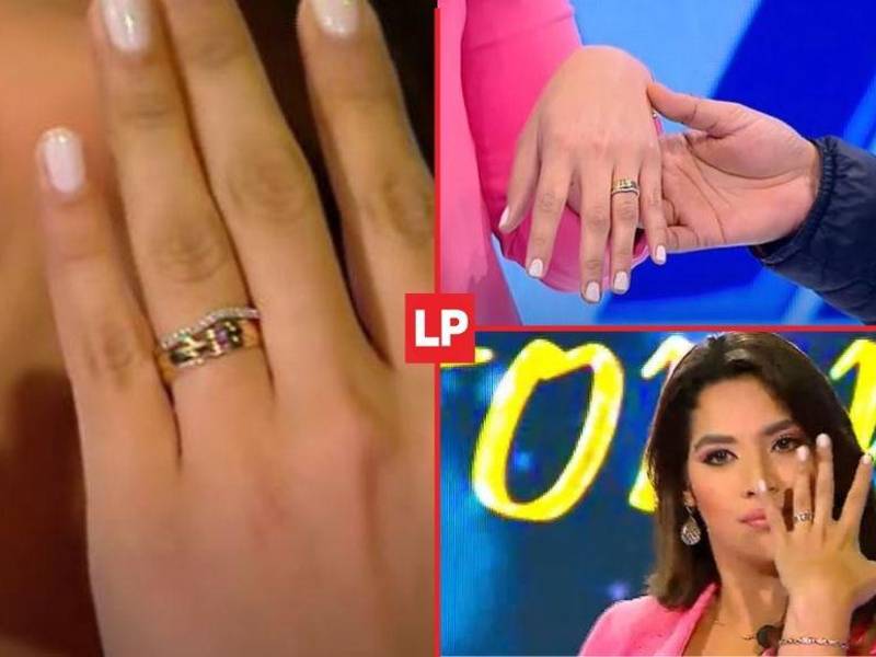 Carolina Lanza mostró que su pareja, Eder Mejía, le entregó un “anillo de promesa”.