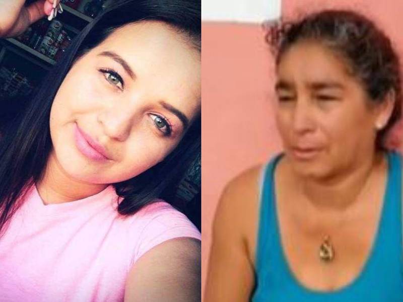 María Lucía Caravantes (hija) y María Caravantes (madre).