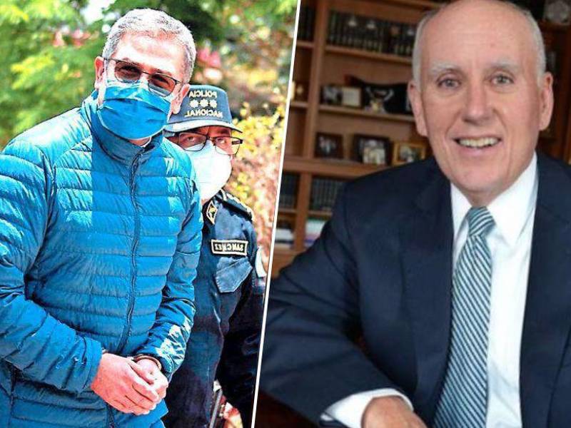 Juan Orlando Hernández, expresidente de Honduras, y Kevin Castel, juez de la Corte del Distrito Sur de Nueva York.