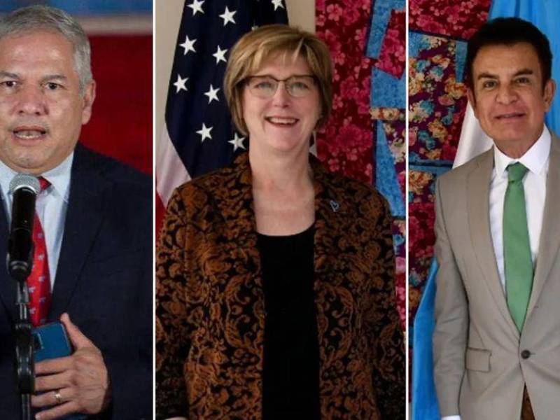 La embajadora de Estados Unidos y Salvador Nasralla se reunieron recientemente.