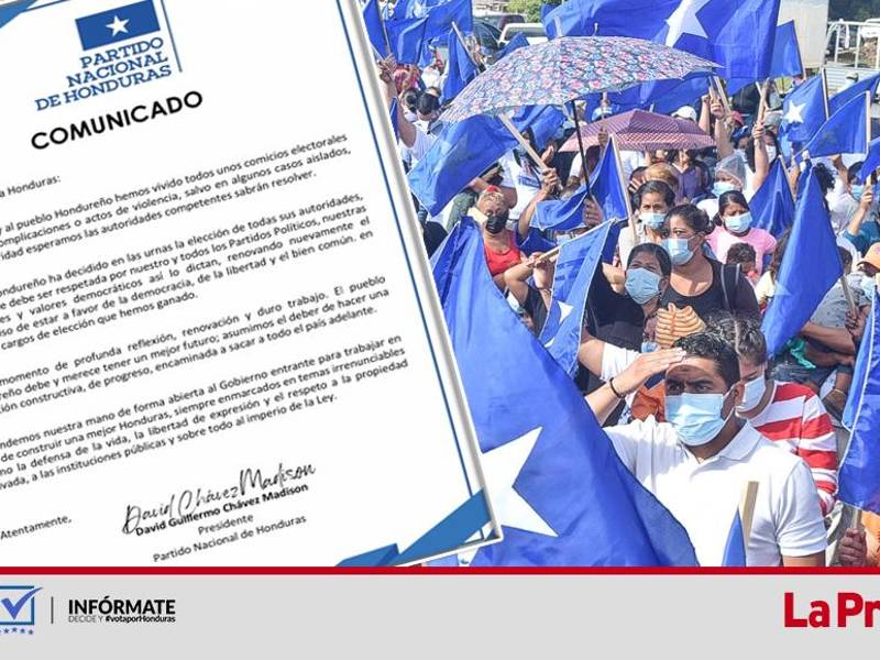 Comunicado del Partido Nacional.