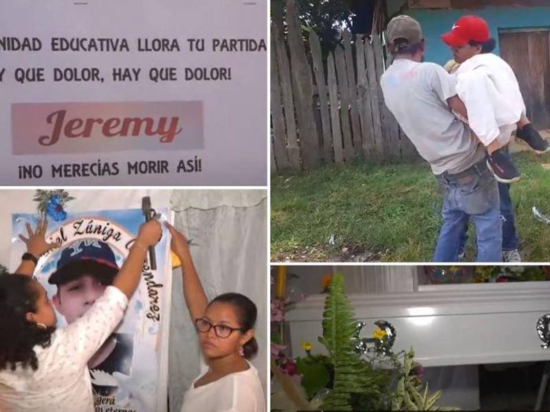 Con un clamor colectivo de justicia, centenares de personas acompañaron a la familia del niño Jeremy Daniel Zúniga Almendárez en un multitudinario cortejo fúnebre hasta llegar a su última morada.