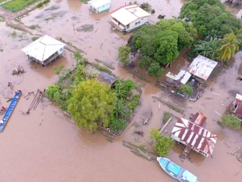 Varias municipios de Gracias a Dios están afectados, pero el más crítico es Villeda Morales.